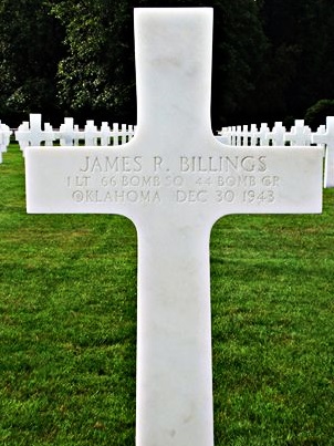 Tombe 1Lt James R Billing