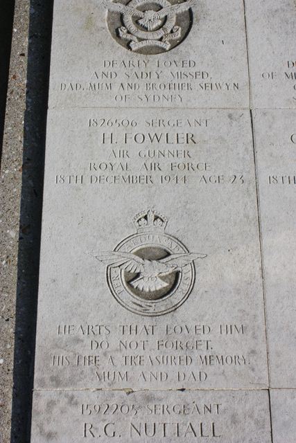 Plaque Sgt Fowler