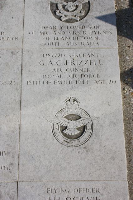 Plaque Sgt Frizzell