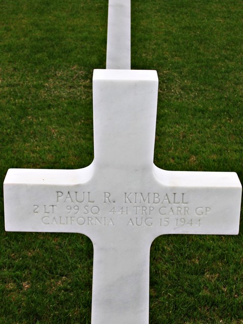 Tombe 2Lt Kimball
