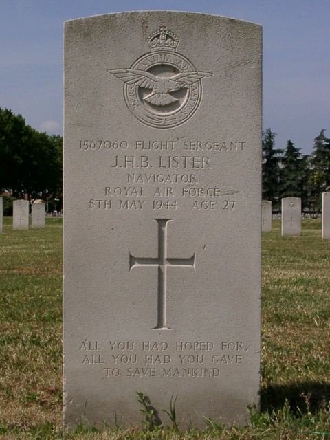 Tombe F/Sgt Lister